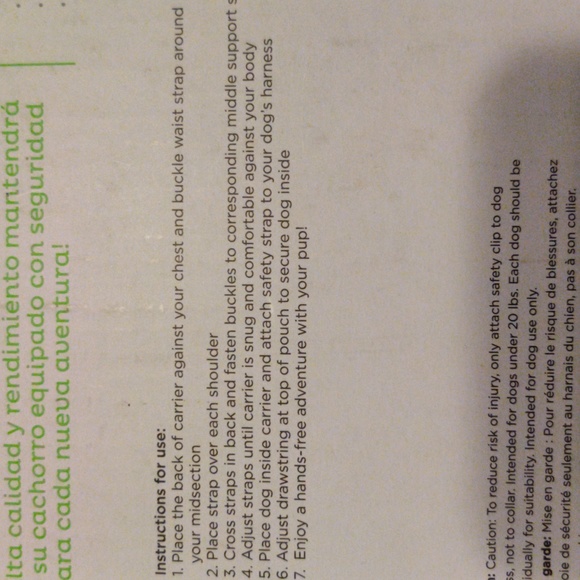 Outward Hound Pooch Pouch- Front Pet Carrier - Picture 5 of 8